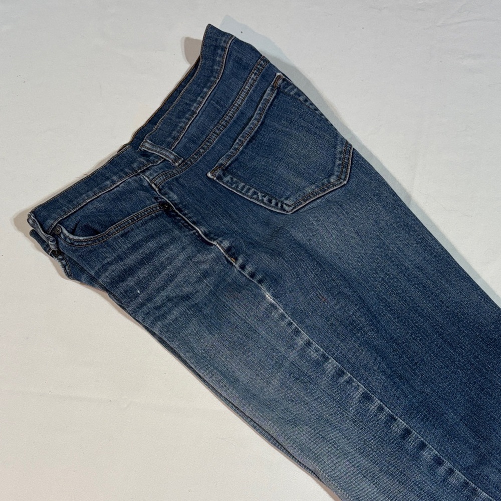 JCPenney Women's Slim Straight Leg Stretch Blue Jeans 32/14 - Picture 15 of 16